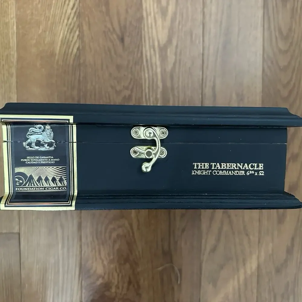 Foundation Cigar The Tabernacle Knight Commander Cigar Empty Box 9.5 x 7.5 x 3.5